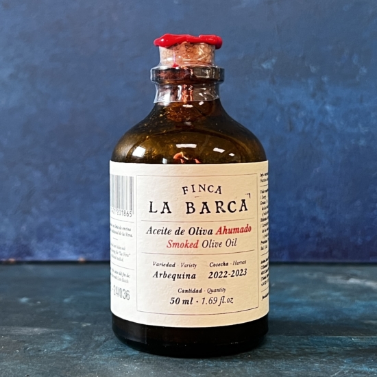Tilbud – Røget oliven olie – Finca La Barca – 50ml.