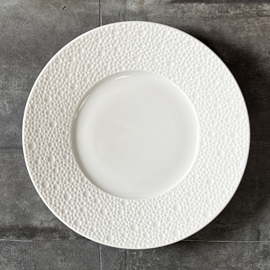 Plate – 16cm – Ecume Blanc – BERNARDAUD