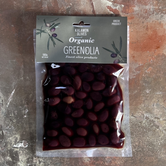 Kalamon oliven – GREENOLIA – ØKO – 180g