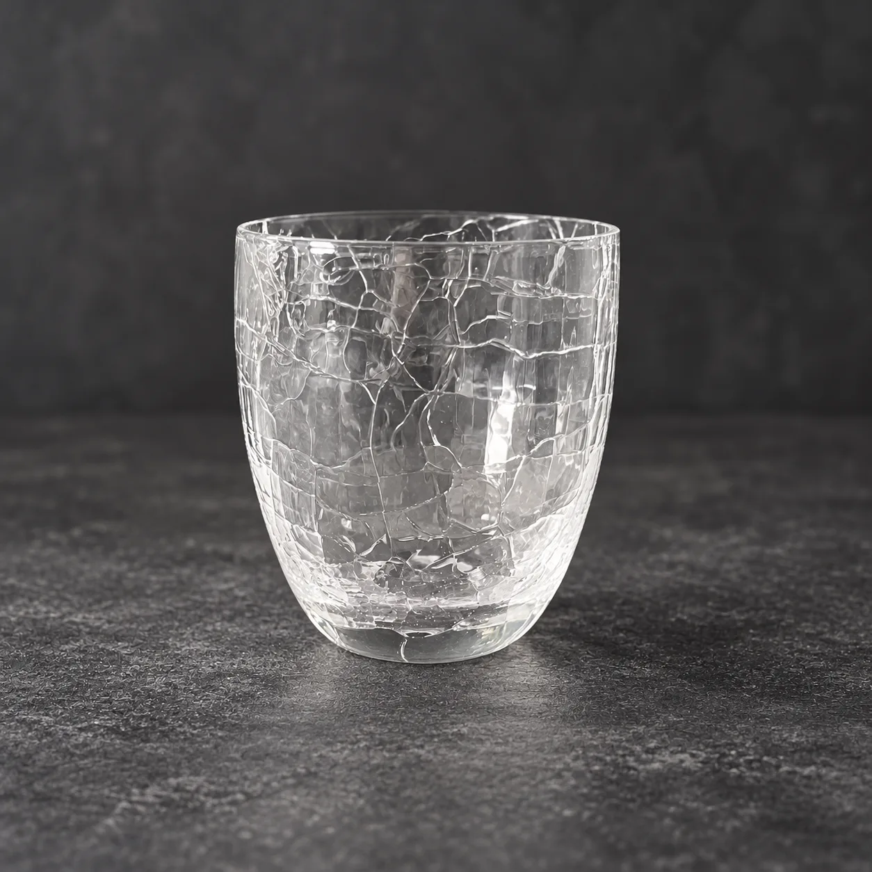 Crackled glas tumbler - RD23040