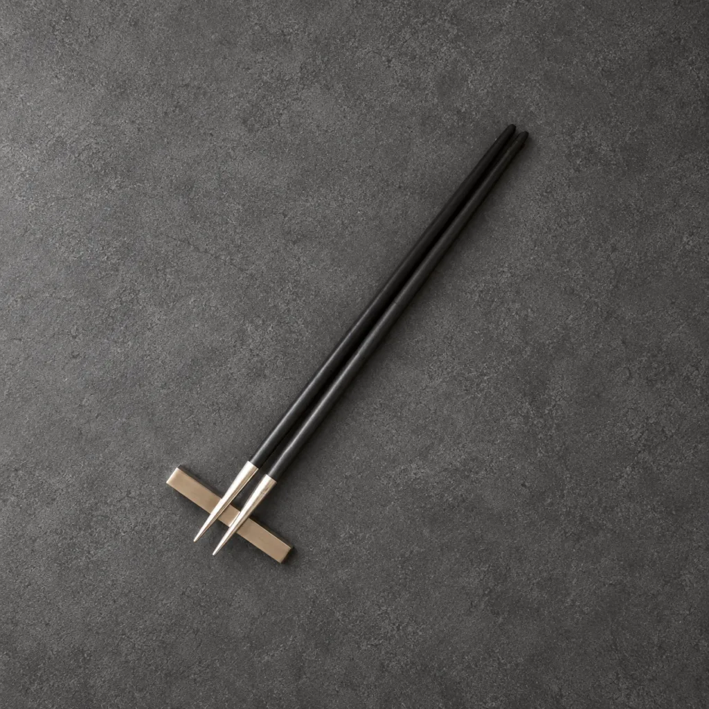 Chop stick set – Black/Steel – GOA – CUTIPOL