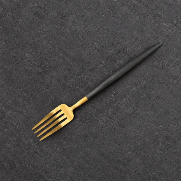 Dessert Fork - Grøn/Guld - GOA - CUTIPOL