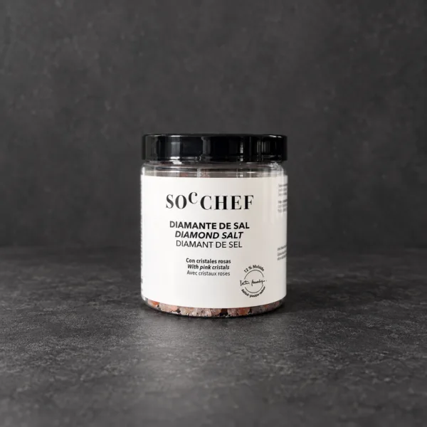 Diamantsalt med Pink Krystaller - SOC CHEF - 250g
