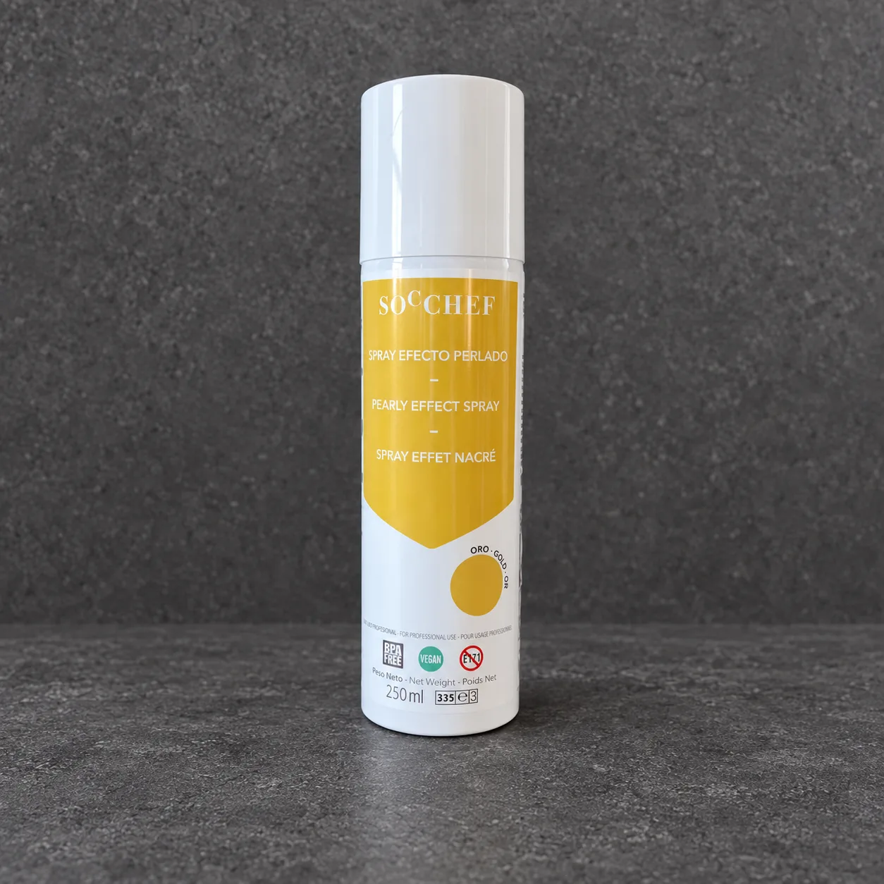 Perleeffekt spray - Guld - SOC CHEF - 250ml