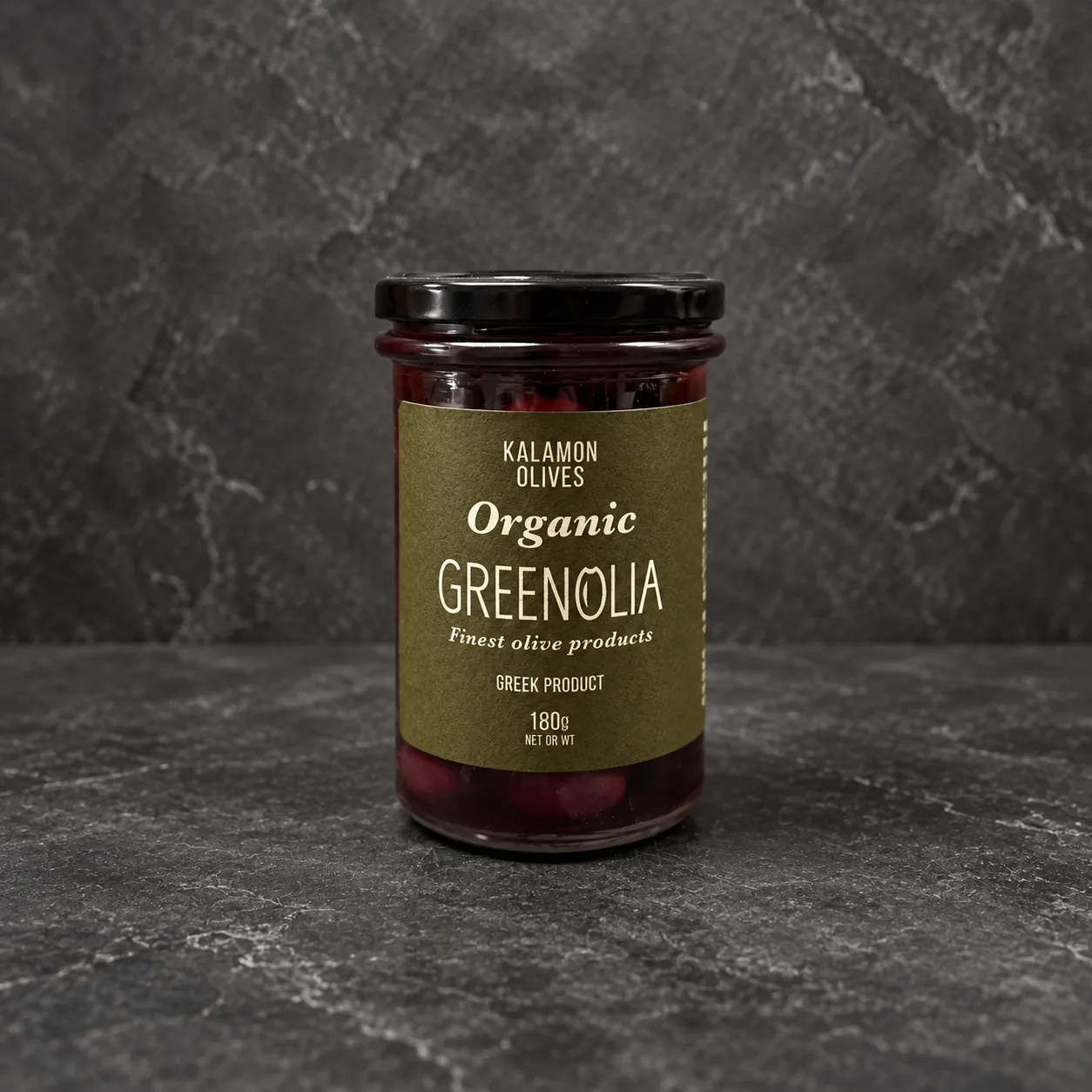MADSPILD - GREENOLIA - Kalamon oliven i glas 180g - ØKO - 30-08-2025