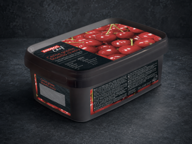 Kirsebær - sødet puré - frossen - 1kg - ANDROS CHEF - (50081699)