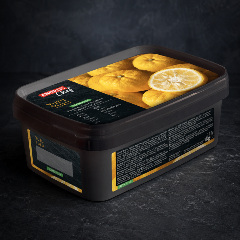 Yuzu - 100% puré - frossen - 1KG - ANDROS CHEF - (50096198)