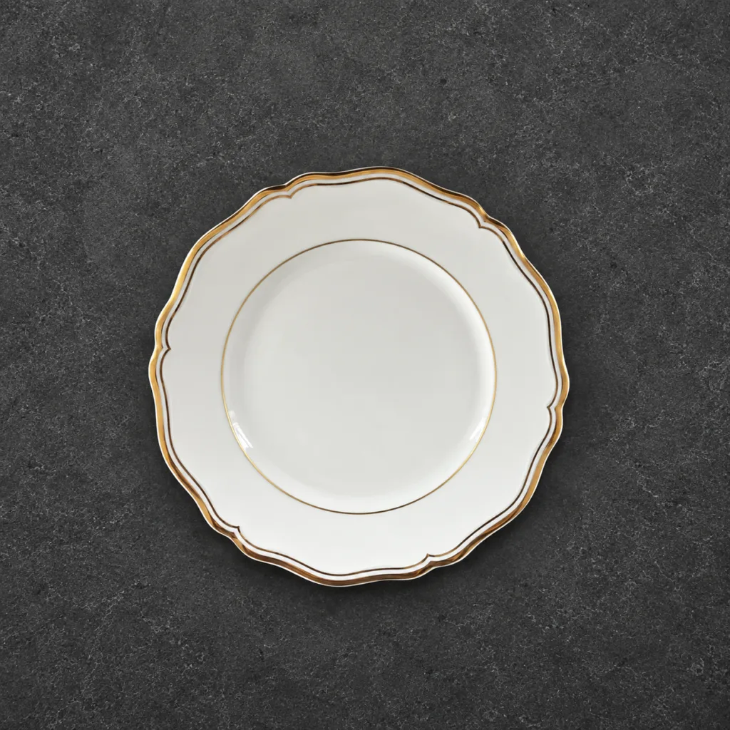 Mazurka Gold – Flat plate – Rim – 22cm