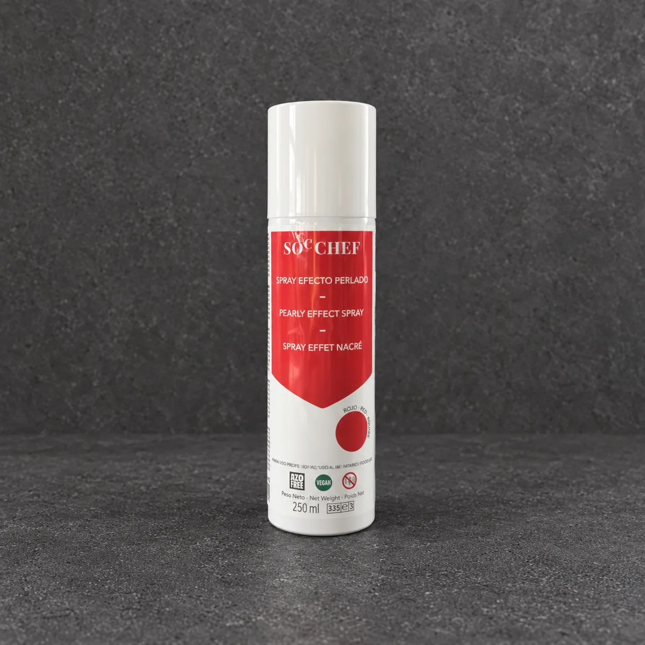 Perleeffekt spray - Rød - SOC CHEF - 250ml