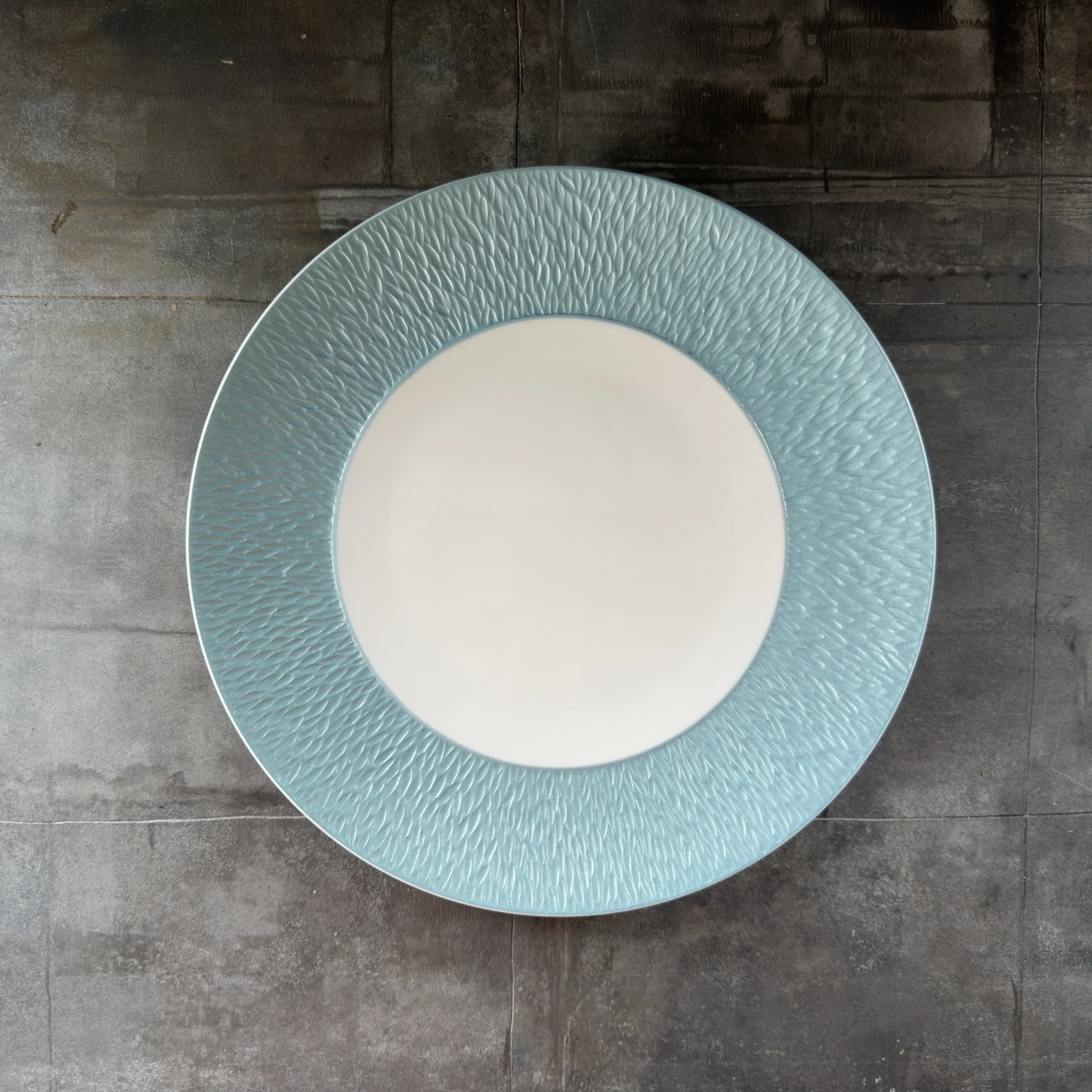 Flat plate – Minéral Irisé Tuquoise – 27cm (0347-23-113027)