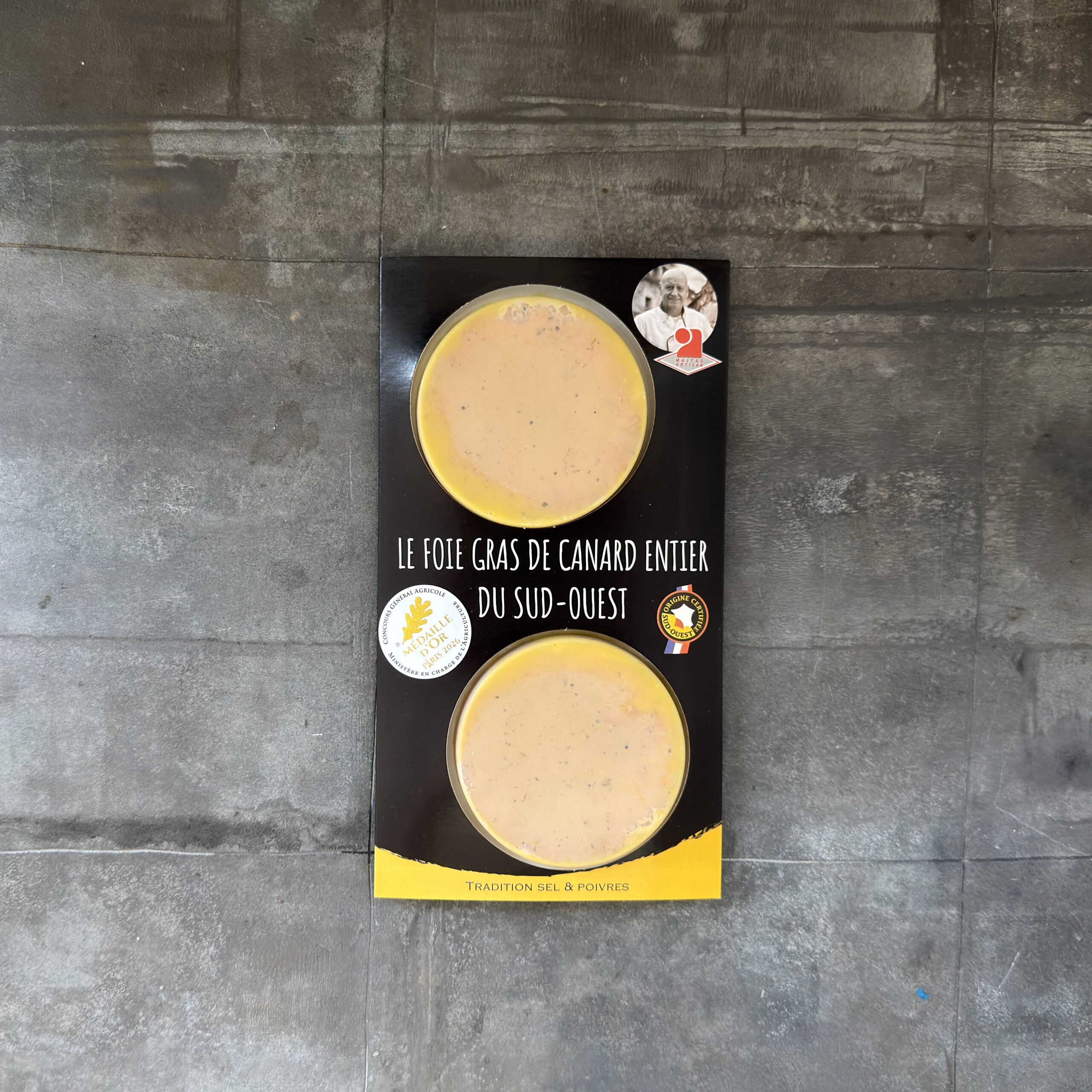 Foie gras terrine – salt and pepper – 2 x slices – 90g